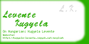 levente kugyela business card